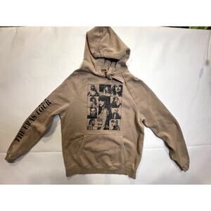 Official Taylor Swift The Eras Tour Taupe Pullover Sweatshirt Hoodie Size S